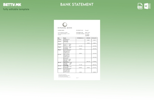 модерен стил Јужноафрикански царски банкарски шаблон ексел